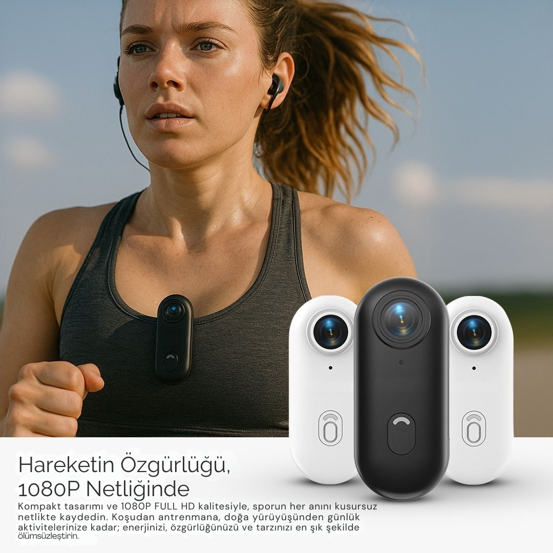 1080p POV Aksiyon Kamerası - Su Geçirmez - WiFi - 10 Parça Set !