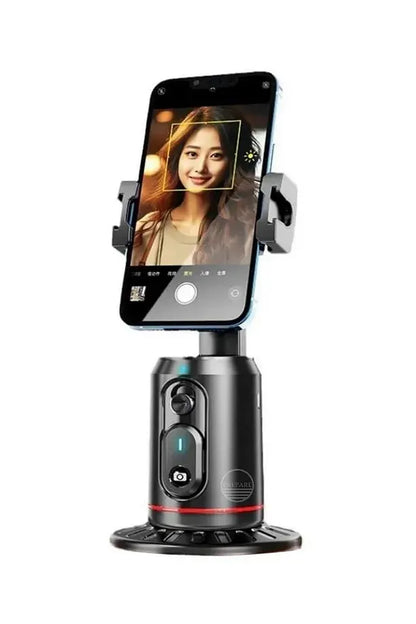 P02 Tripod Otomatik Yüz Takibi 360 Dönebilen Tripod P02 Yüz Vücut Telefonu Kamera Yuvası Sensörlü