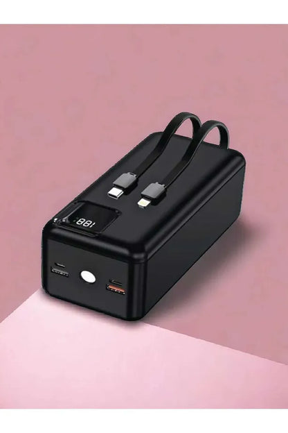 50.000mAh Solar Şarjlı Taşınabilir Powerbank | LED Ekranlı Yüksek Kapasiteli Harici Batarya