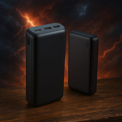 30.000mAh Solar Şarjlı Taşınabilir Powerbank | LED Ekranlı Yüksek Kapasiteli Harici Batarya