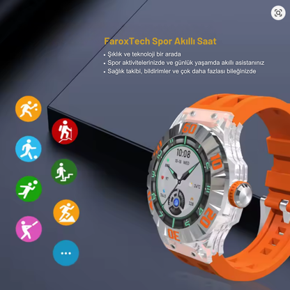 Akıllı Spor Saat – IP67 Suya Dayanıklı, Sağlık Takibi, Bluetooth Arama, Uzun Pil Ömrü