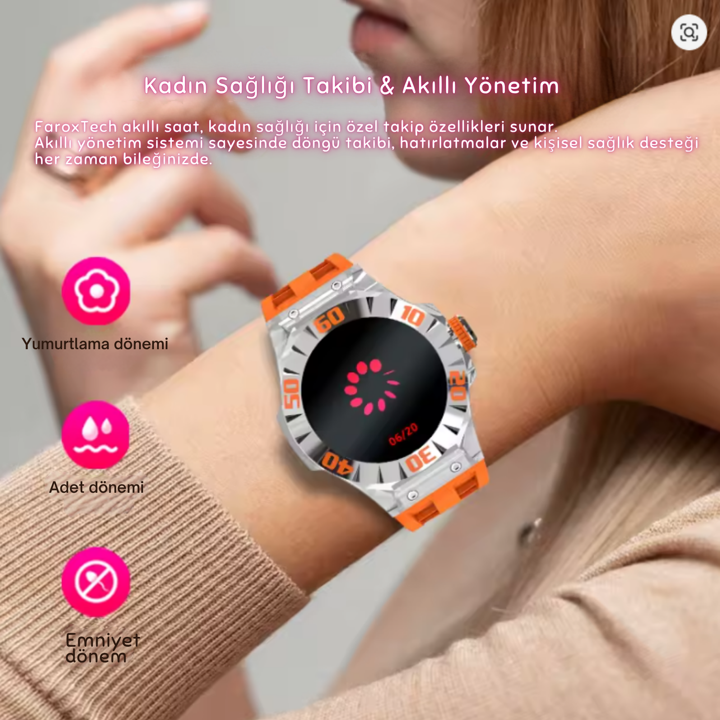 Akıllı Spor Saat – IP67 Suya Dayanıklı, Sağlık Takibi, Bluetooth Arama, Uzun Pil Ömrü