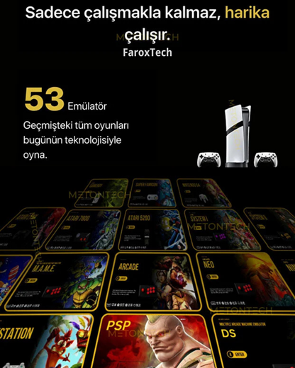 GS5 Pro Oyun Konsolu | PS5 Görünümlü |53 Emülatör – Çift Kol – Tak Çalıştır