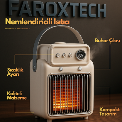 Akıllı Nemlendirme Isıtıcısı – Ortamı Kurutmadan Sıcaklık Sağlar - Hassas Ciltler - Ultra Sessiz
