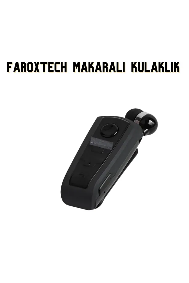 Makaralı Bluetooth Kulaklık | Eller Serbest | HD Ses | Otomatik Kablo Toplama