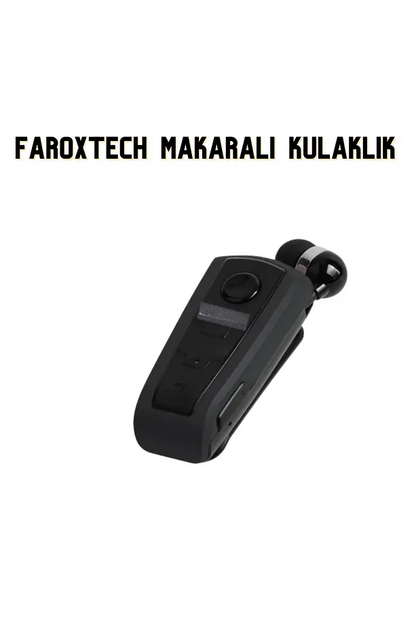 Makaralı Bluetooth Kulaklık | Eller Serbest | HD Ses | Otomatik Kablo Toplama