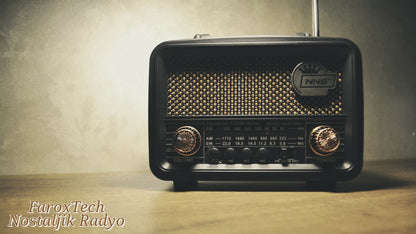 FaroxTech Nostaljik Radyo – Retro Tasarım, Şık Dekor & Müzik Keyfi
