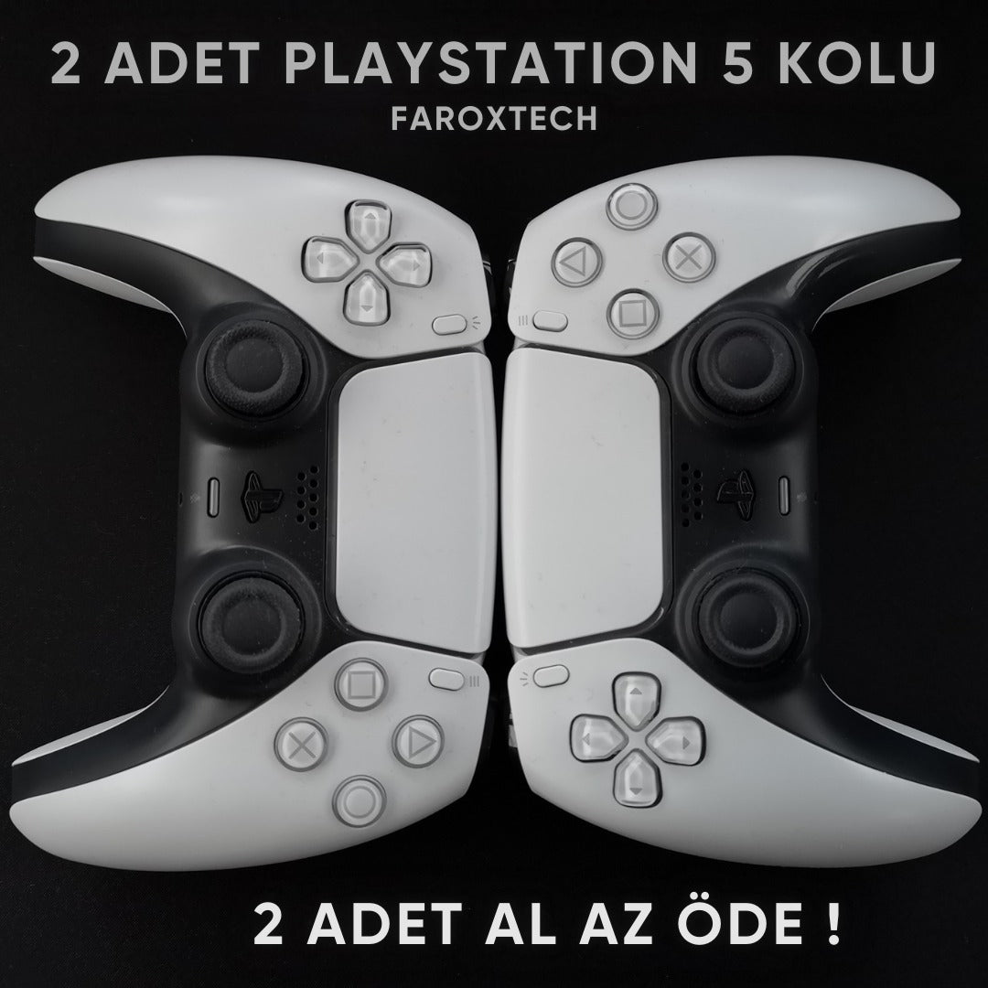 PlayStation 5 Uyumlu Kablosuz DualSense Oyun Kolu 2’li Set – 2 Al Az Öde Fırsatı