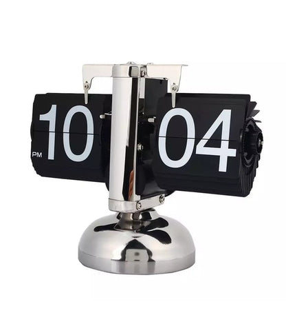 Modern Tasarım Yaprak Saat | Şık Retro Flip Clock Masa Saati