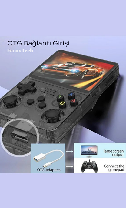R36S Oyun Canavarı | 15.000+ Yüklü Oyun | HD IPS Ekran | Retro El Konsolu