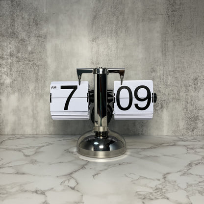 Modern Tasarım Yaprak Saat | Şık Retro Flip Clock Masa Saati