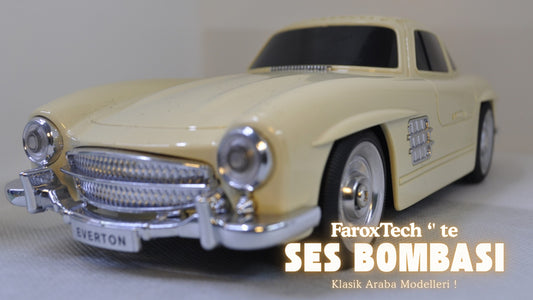 Mercedes-Benz 300SL Tasarımlı Bluetooth Hoparlör | USB, SD Kart, Aux, Güçlü Ses Çıkışı