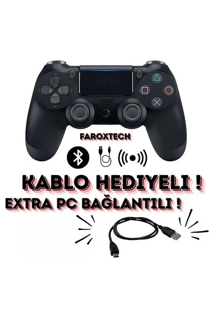 PS4 DualShock Kablosuz Oyun Kolu | PlayStation 4 Joystick | PC Bağlantılı !