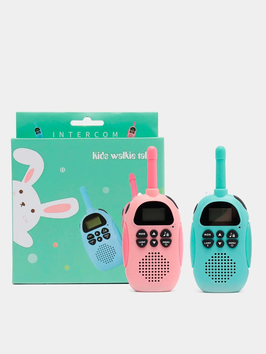 Renkli Çocuk Telsiz Seti – 2’li Walkie Talkie, Uzun Menzilli, Eğlenceli Oyun Telsizi