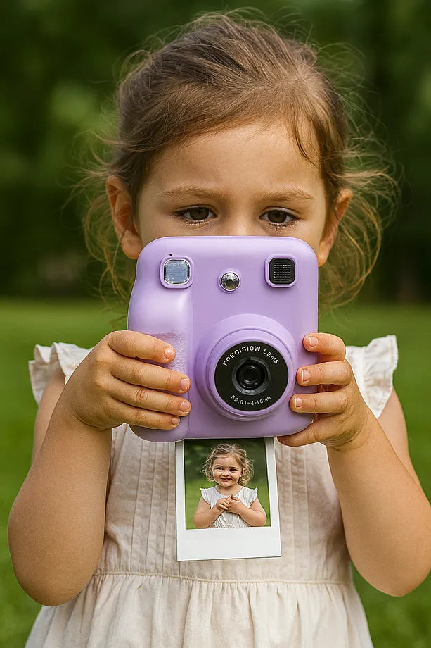 Çocuklar İçin Anında Baskılı Dijital Fotoğraf Makinesi - Termal Yazıcılı Eğlenceli Kamera