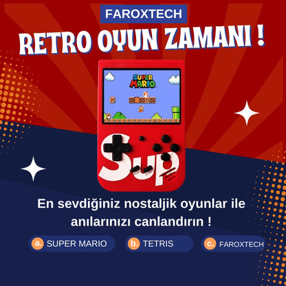 Taşınabilir Retro Atari Oyun Konsolu – 400+ Nostaljik Oyun Bir Arada